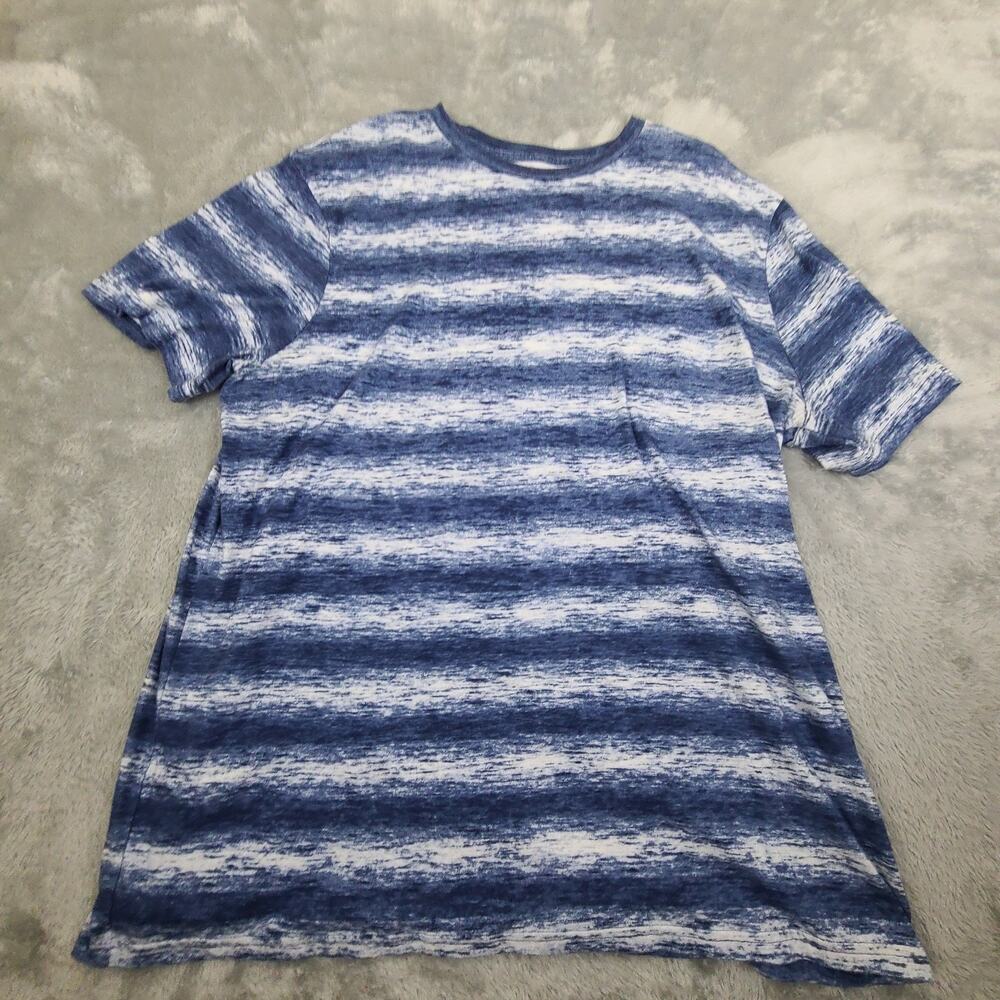 Urban Pipeline Blue and White Tee T-shirt Men's Size 2XL